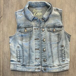 Denim Sleeveless Vest